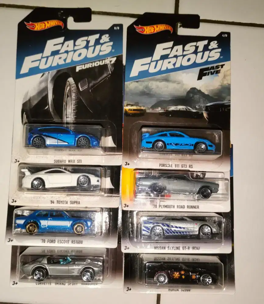 Hot wheels Fast and Furious Set 2017