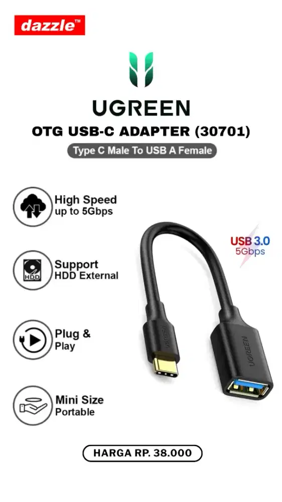 UGREEN OTG TYPE C ADAPTER (30701)