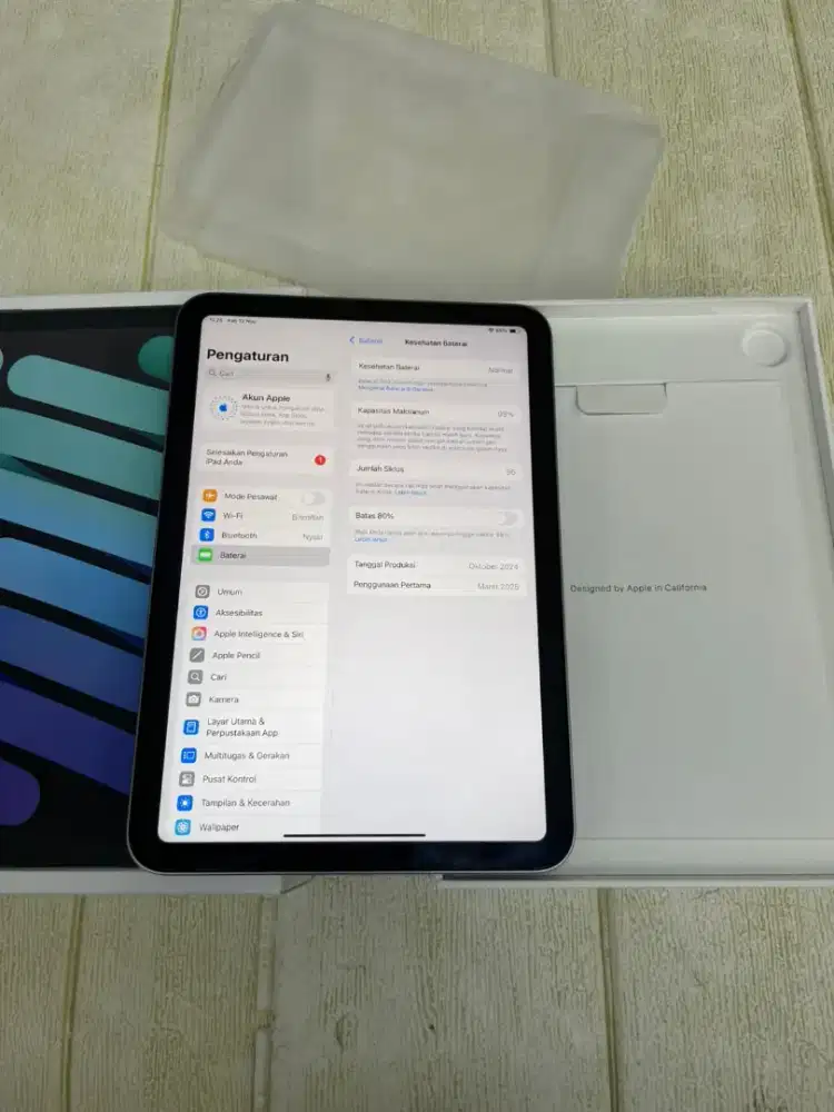 Ipad mini 7 256gb wifi garansi inter sampai january2026