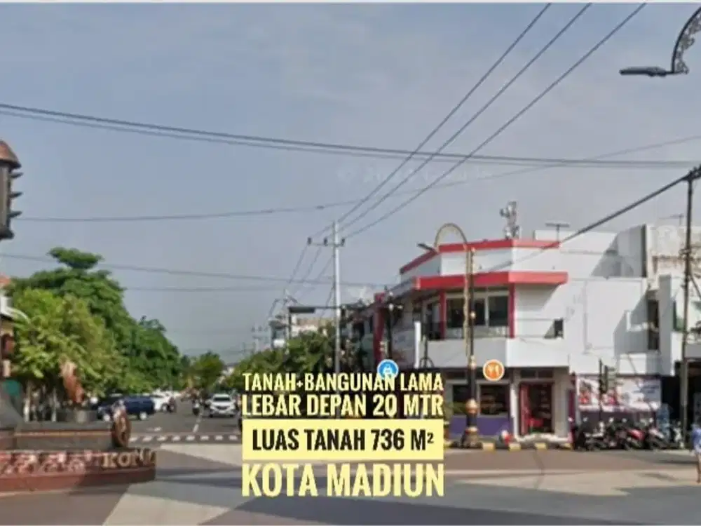 (B) Tanah+Bangunan Lama Mantapp, Jl. Panglima Sudirman KOTA MADIUN