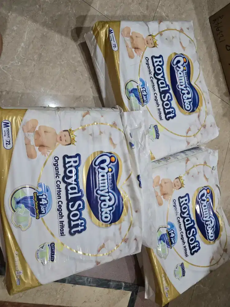 Pampers Bayi Mamypoko Size M 72pcs Baru belinya 170rban