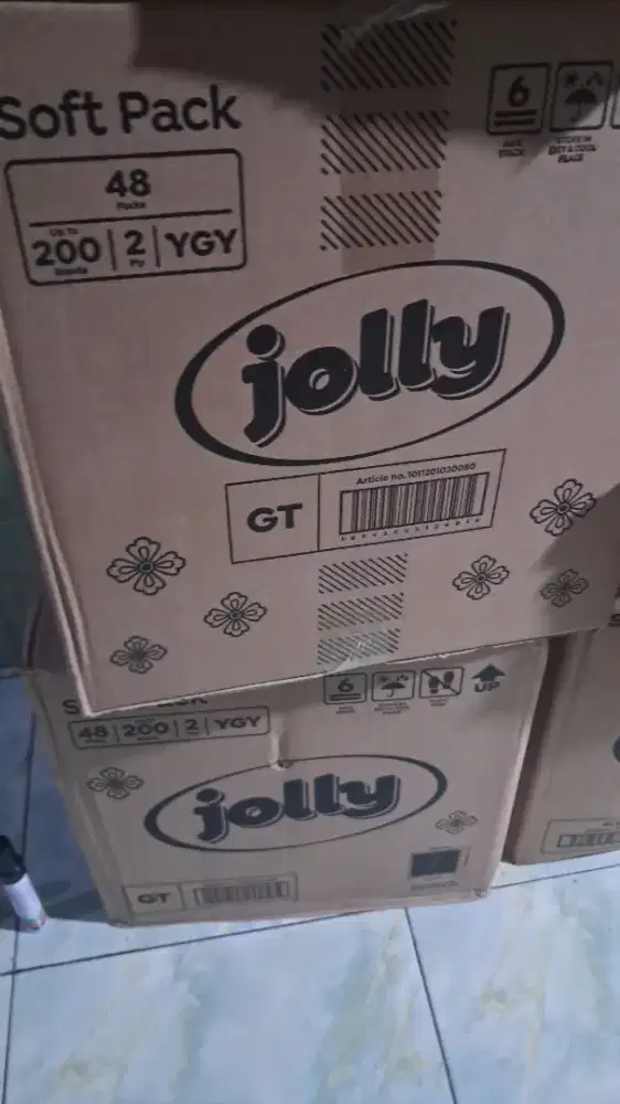 Tisu KARTONAN JOLLY 250 SHEET & SEE U 250 SHEET