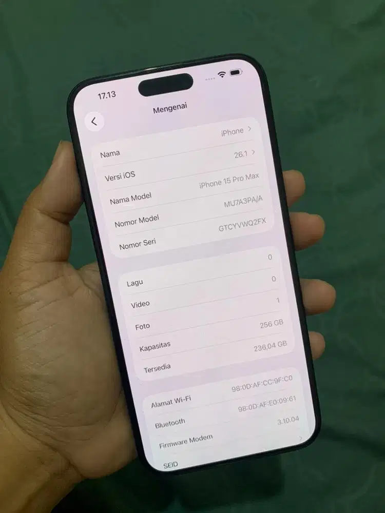 IPhone 15 Promax 256gb ibox 15 Pro max resmi