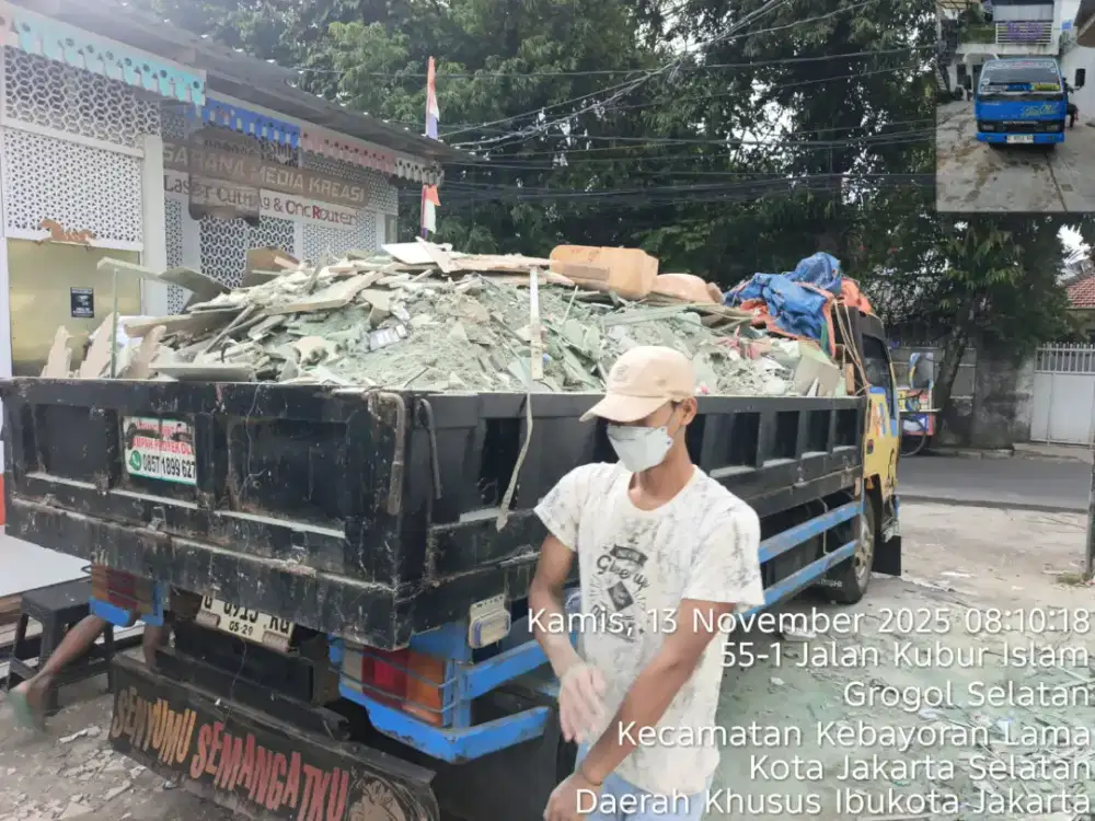 Jasa buang puing dan tanah