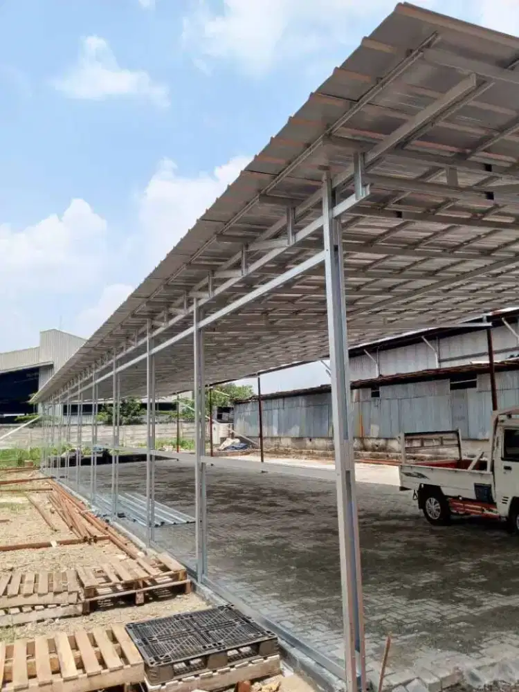 pemasangan kanopi baja ringan