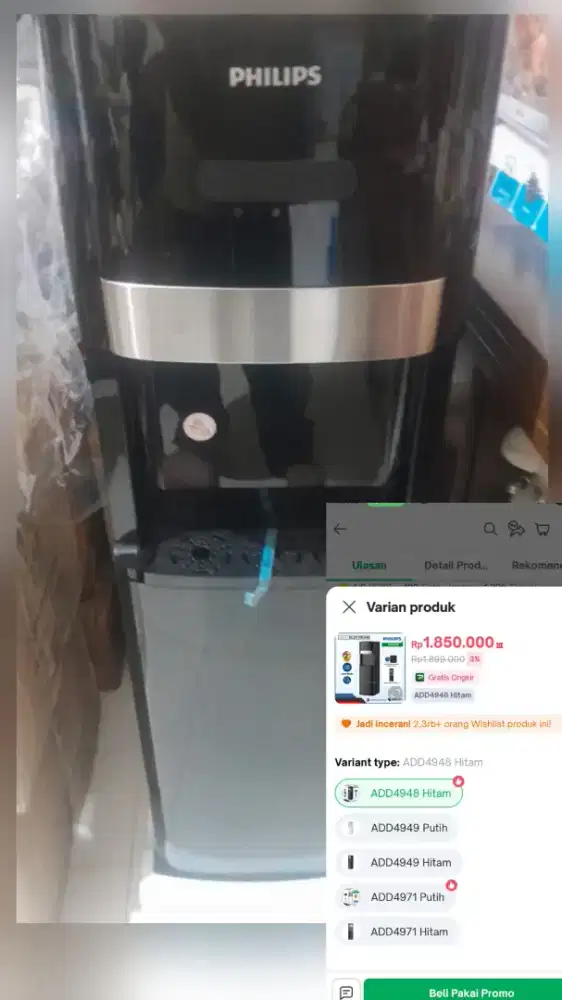 Dijual Dispenser Philip kondisi baru