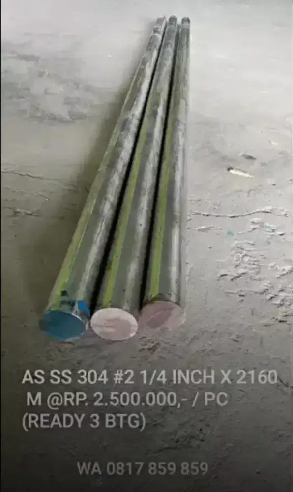 AS SS 304 # 2 1/4 INCH X 2160 M  (READY 3 BTG)