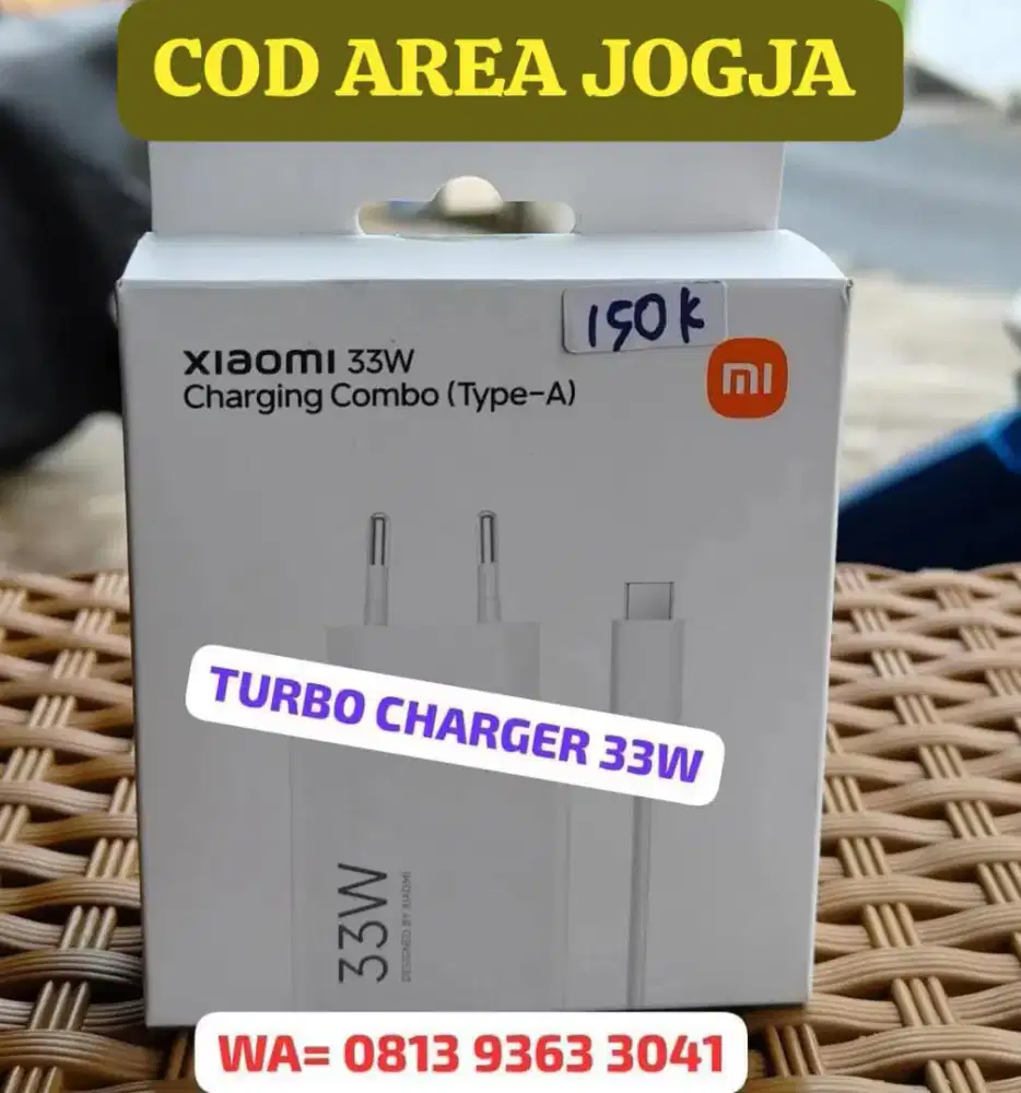 Charger Original Xiaomi 33watt ( TURBO CHARGER )