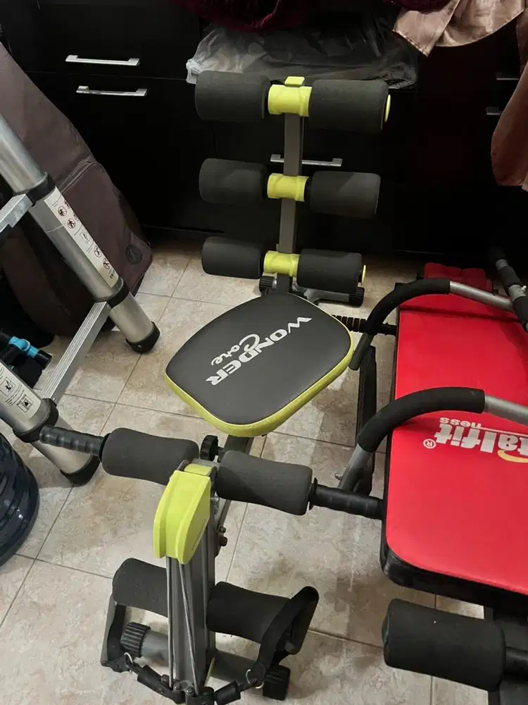 Alat Gym Sit Up Fitness Wonder Core Bekas Asli Second Seken Preloved