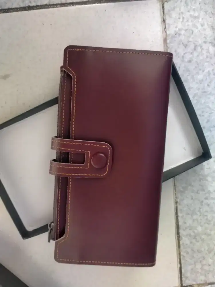 Dompet panjang kulit asli pria/wanita