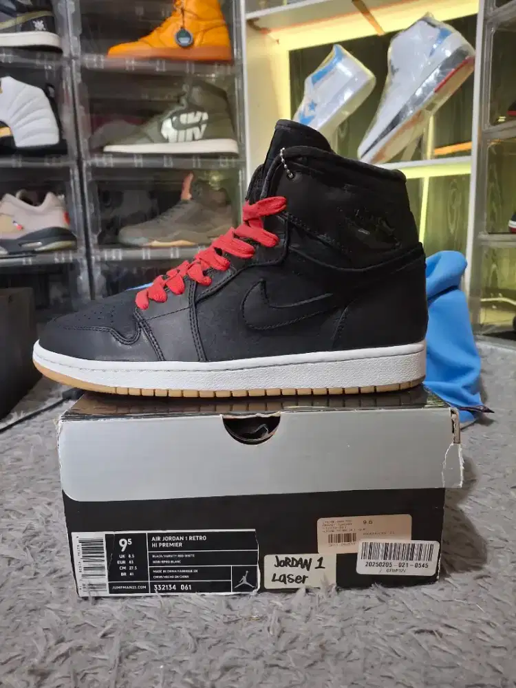 AIR JORDAN 1 RETRO HIGH PREMIER LASER 2008 VNDS SIZE 43 ORIGINAL