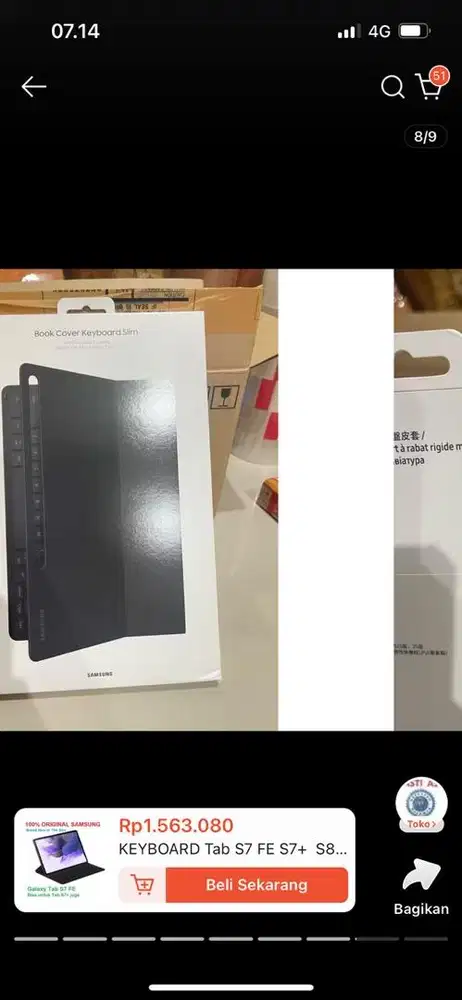 Book Cover keyboard Samsung Galaxy tab S8/tab S7