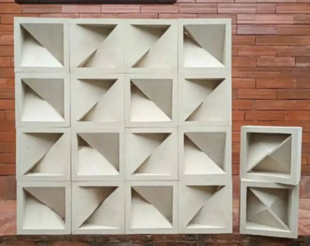 Roster beton minimalis bermacam-macam motif .