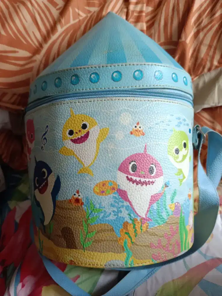Dijual Tas Box Wadah Mainan Baby Shark Multi Fungsi siap pakai