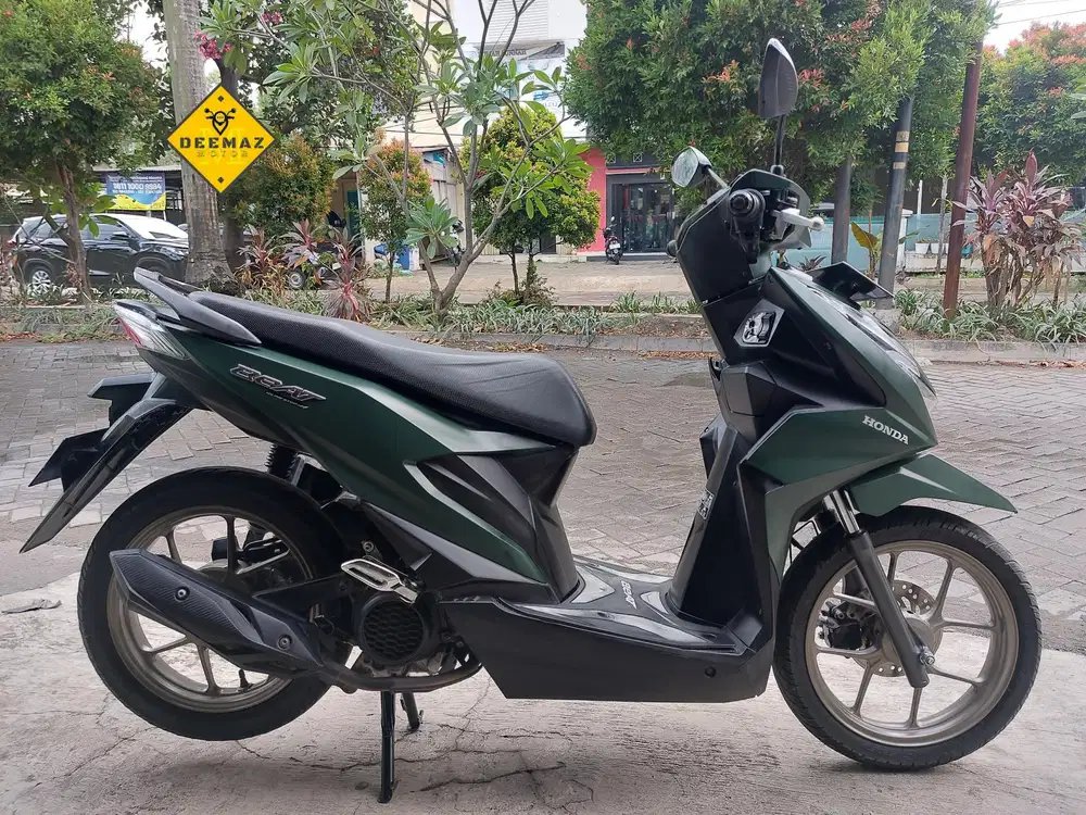(DP 300 Rb)‼️ Honda Beat Deluxe CBS ISS Hijau Mulus 2023 Cash Kredit