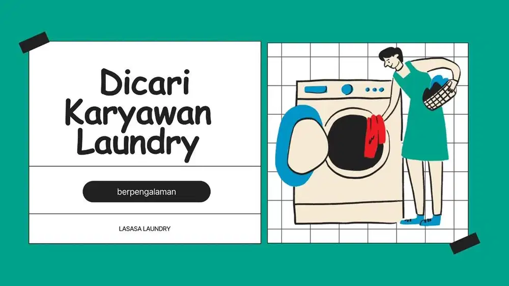 DIBUTUHKAN KARYAWAN LAUNDRY BERPENGALAMAN