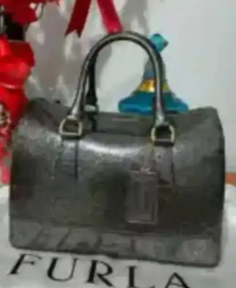 Tas Furla Hitam Handbag Jelly