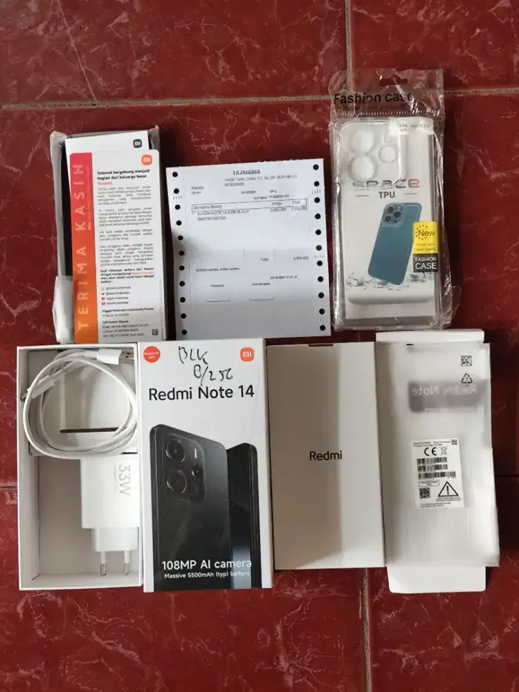 Redmi Note 14 4G Midnight Black 8/256 Garansi Resmi Xiaomi Indonesia