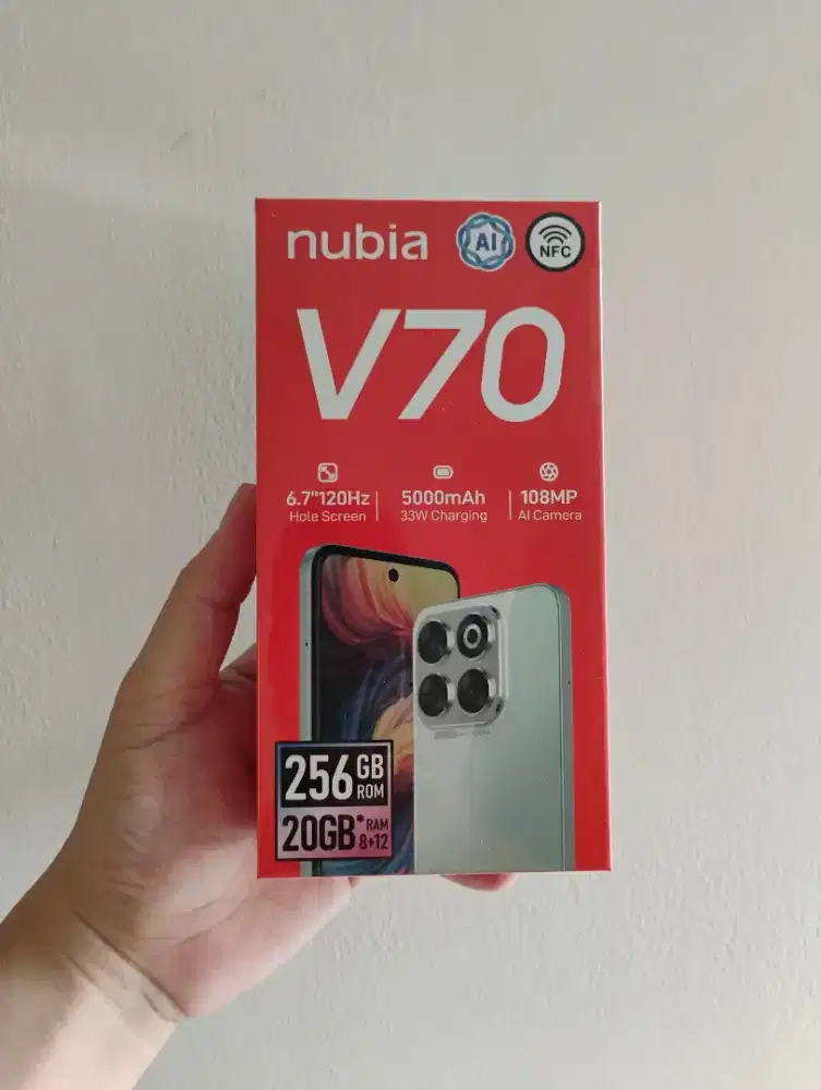(BARU) Nubia V70 8/256, SEGEL Garansi Resmi, Bisa COD