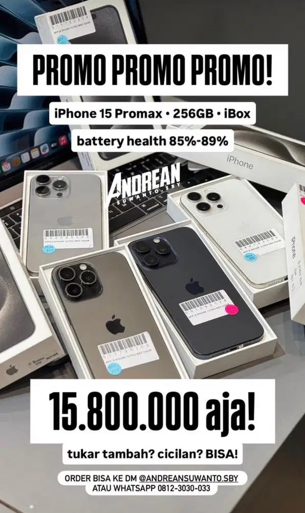 15 Promax 256 gb second Ibox