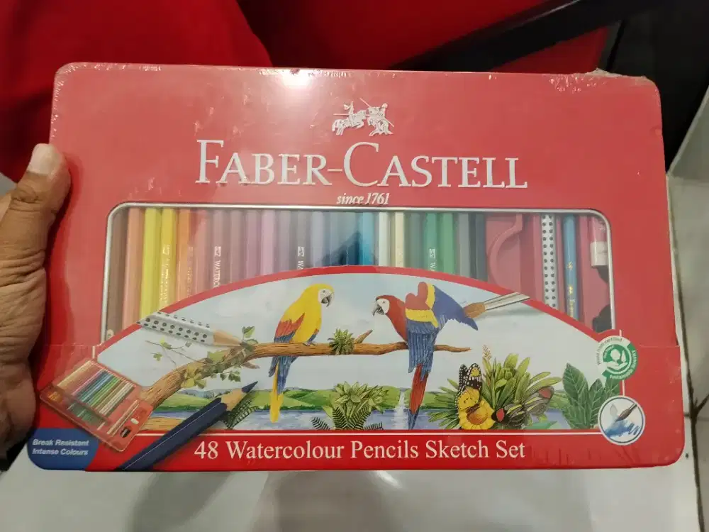 Faber Castell Watercolor pensil 48 warna kaleng
