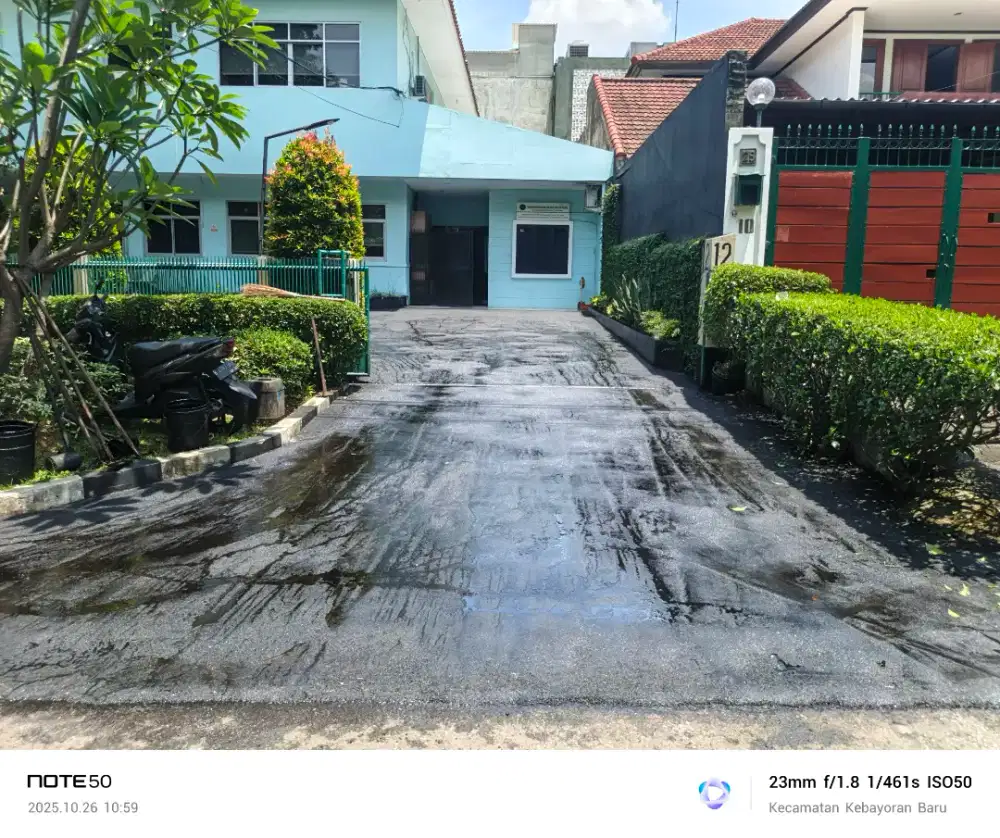 Aspal hotmix halaman parkiran rumah kontrakan ruko gudang gedung dll