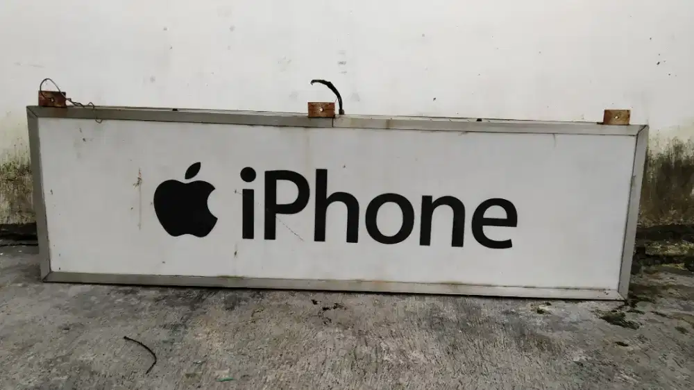 Neon box bekas ukuran 120x40x20