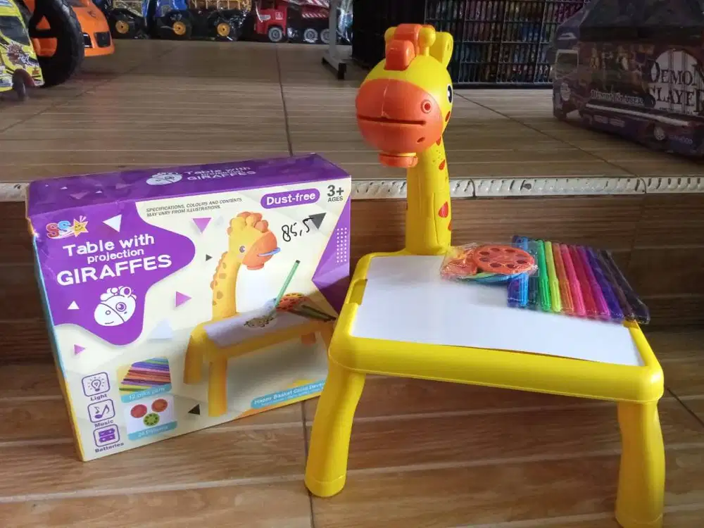 mainan anak meja projector girrafes