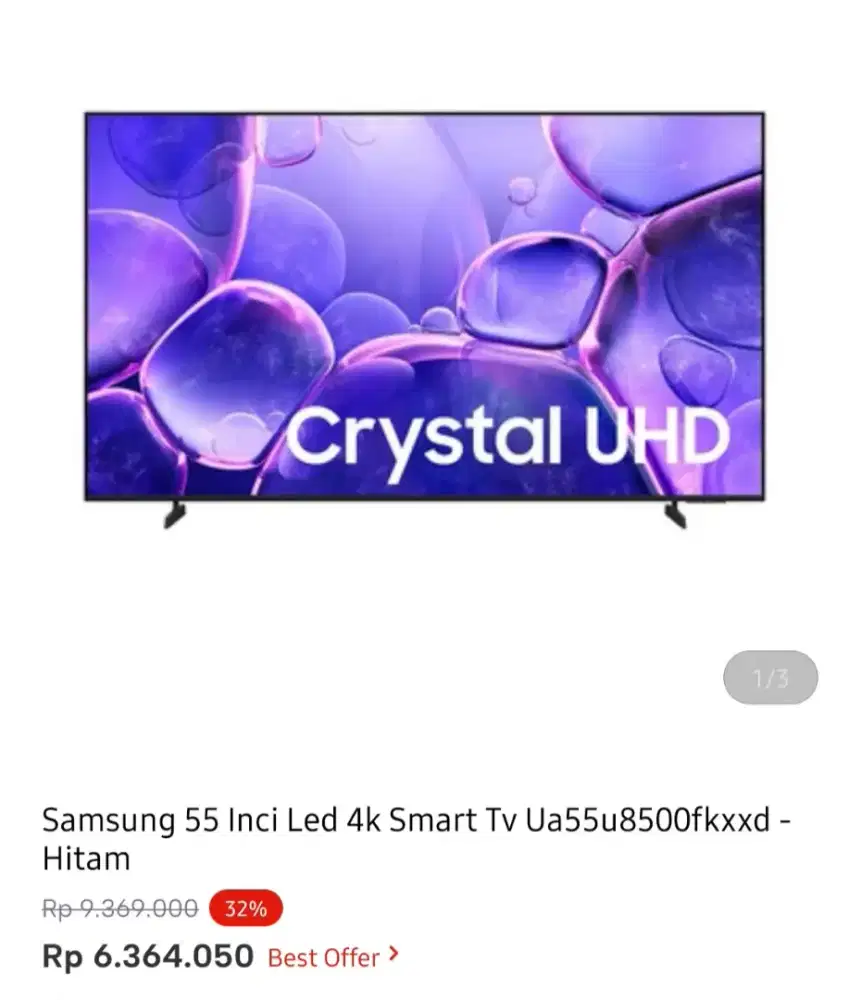SAMSUNG SMART TV 4K 55 INCI