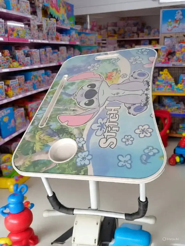 MEJA LAPTOP ANAK KARAKTER 3 LOBANG