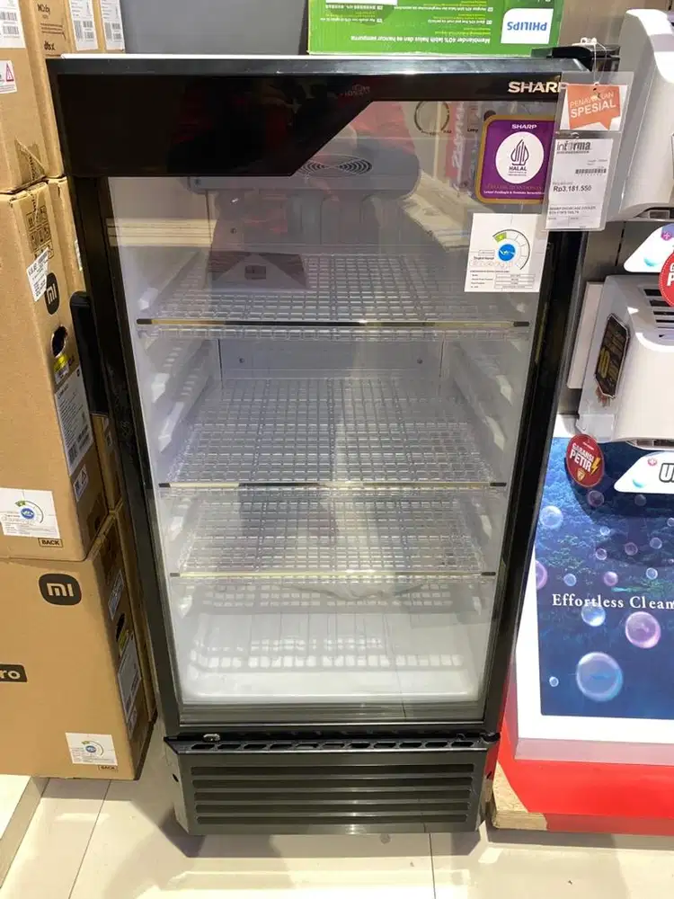 Sharp showcase 150Ltr bisa cicilan syarat ktp dibantu sampe acc