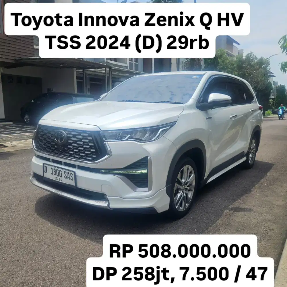 Antik KM 29rb.. Toyota Zenix Q HV CVT TSS 2024 (D)