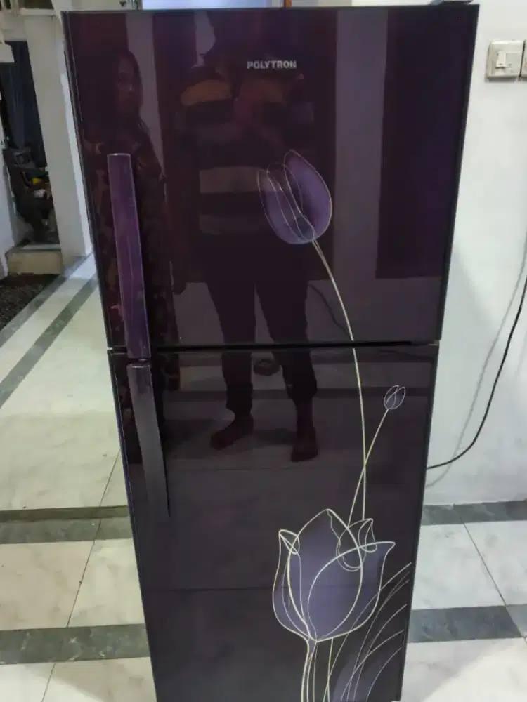 Kulkas Polytron dua pintu