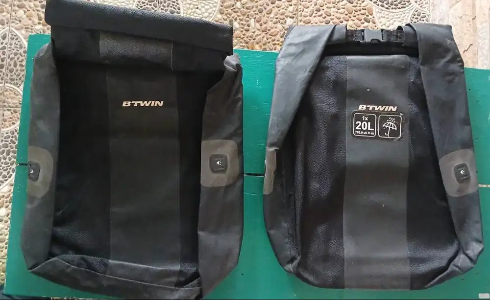 Jual tas pannier double merk “Btwin”