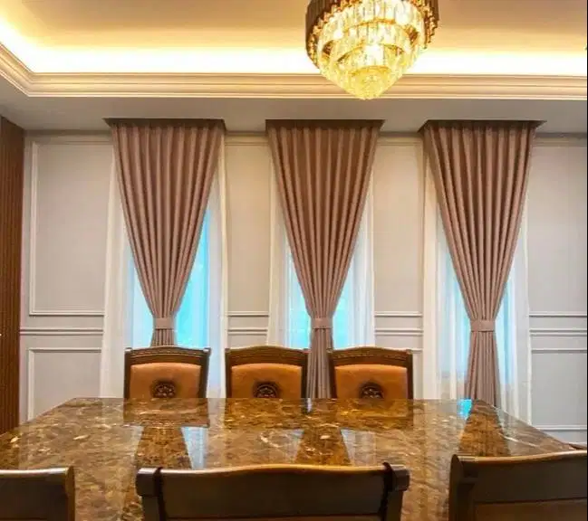 Pasang Tirai Gorden Jendela Gordyn Mewah Hordeng Model Terbaru Murah