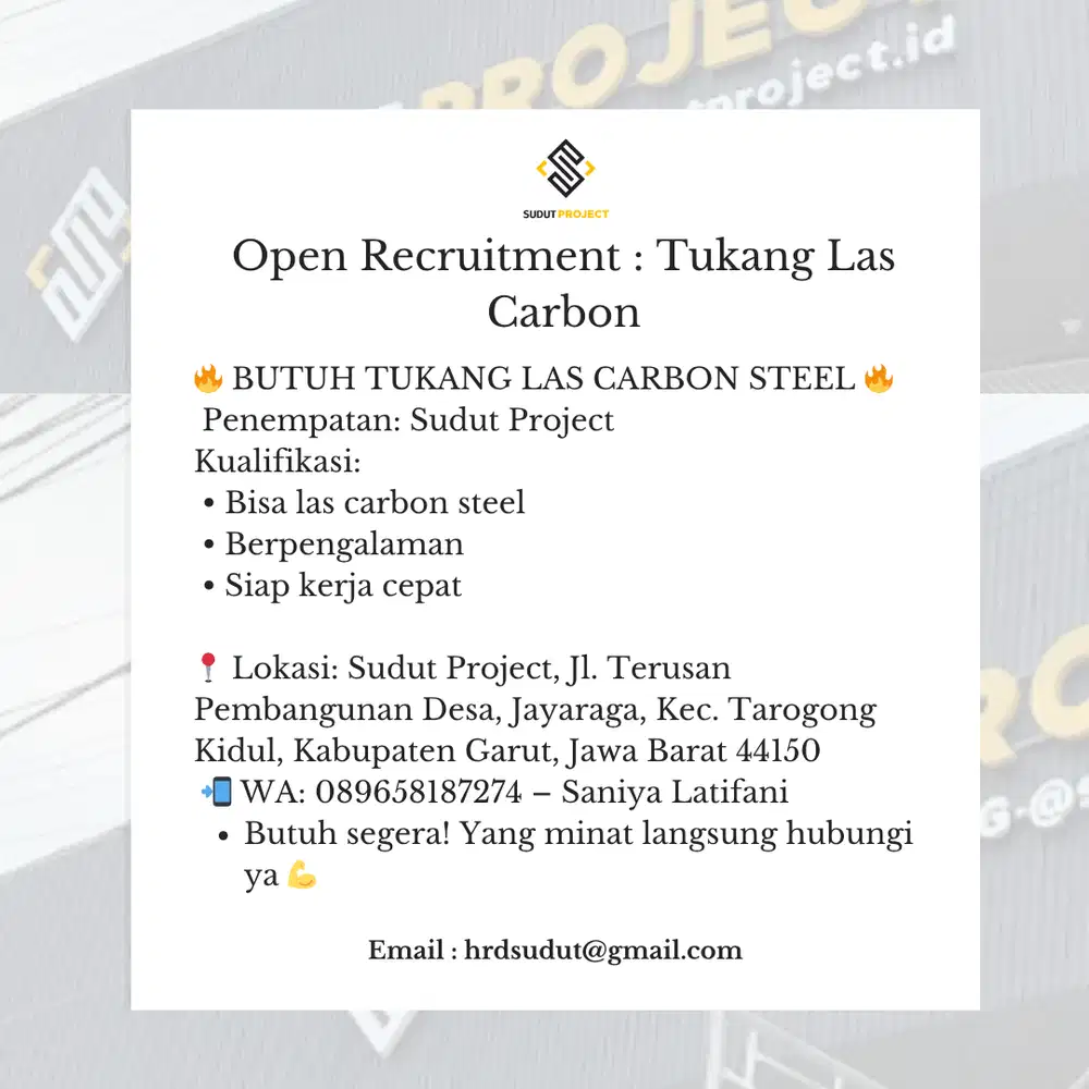 TUKANG LAS CARBON STEEL