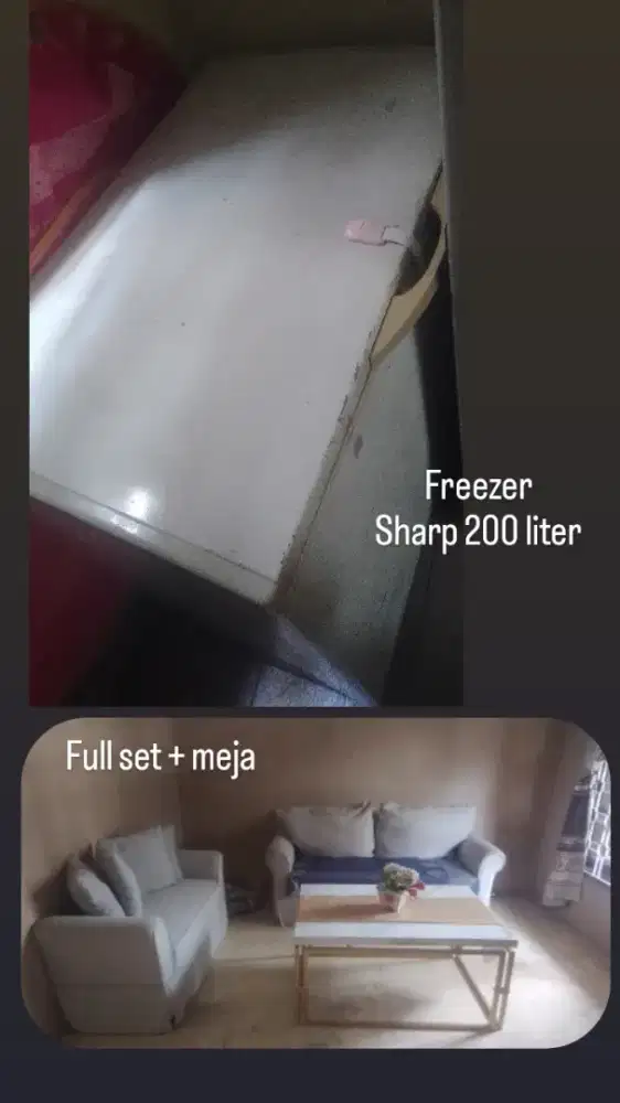 Freezer & Sofa Set