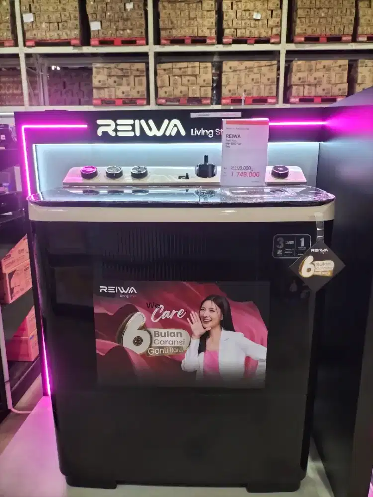Promo Reiwa Twin Tub Ws-1003fygr 9Kg Bisa Dicicil