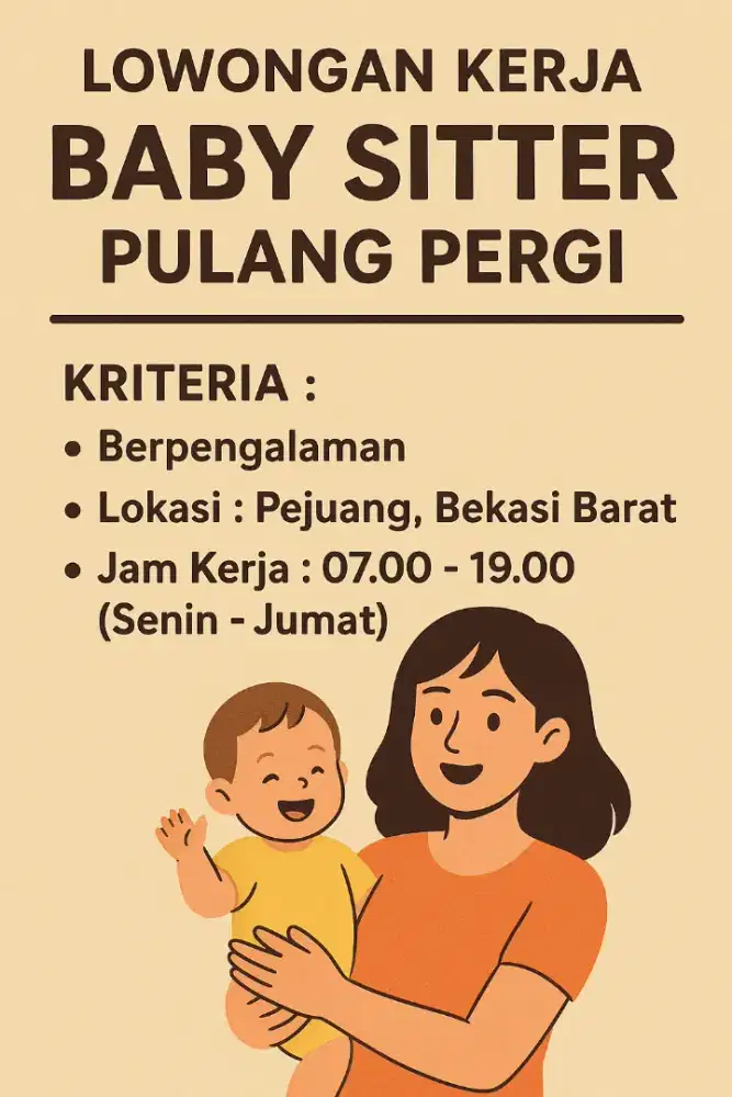 Dibutuhkan Baby Sitter