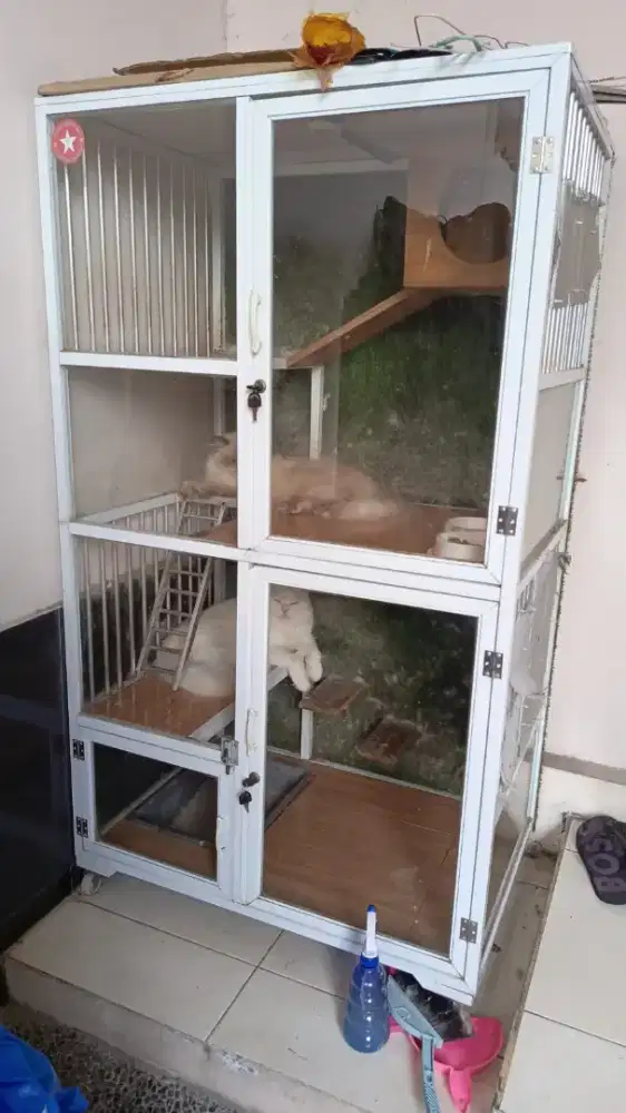 Jual kandang tingkat almunium