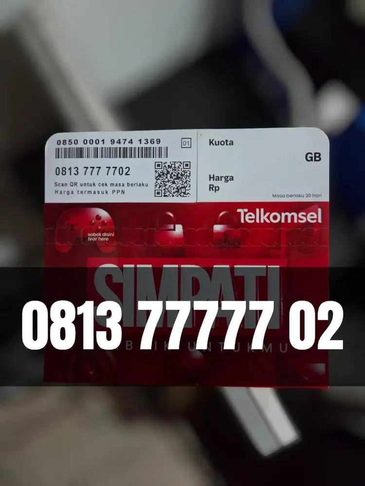 Nomor Cantik Telkomsel Simpati 11 Digit Panca Tujuh 77777