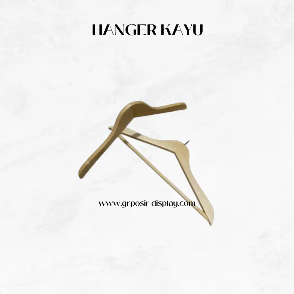 Hanger kayu estetik