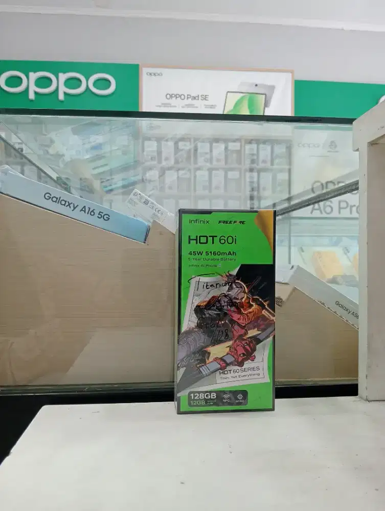 INFINIX HOT 60i 6/128 NEW MURAH QR GADGET