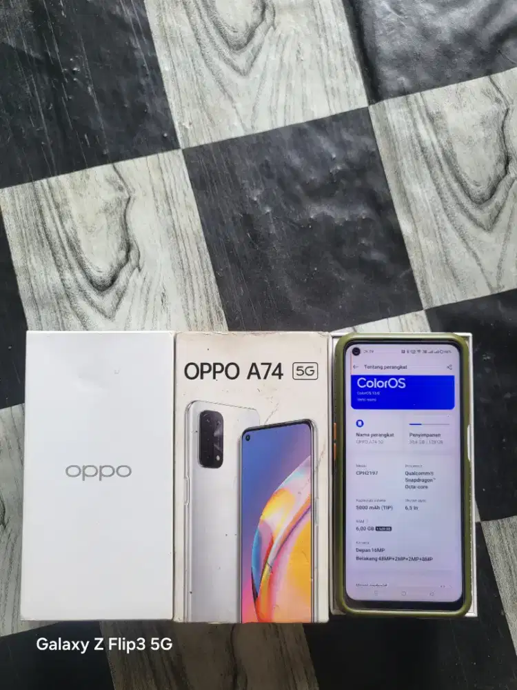Oppo A74 5G 6/128 Masih Orian Eks Garansi Resmi