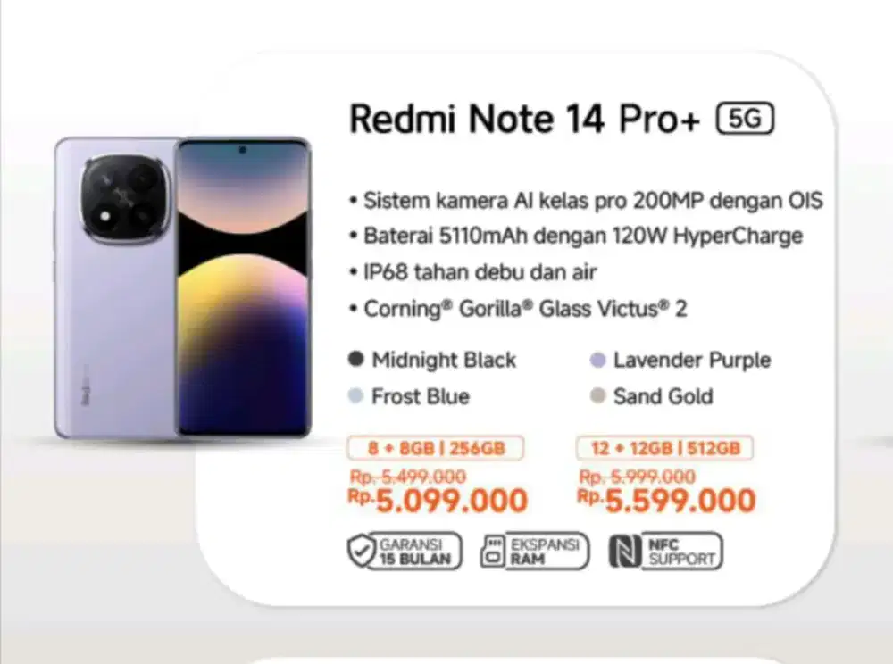 REDMI NOTE 14 PRO 5G 8+8GB/256GB