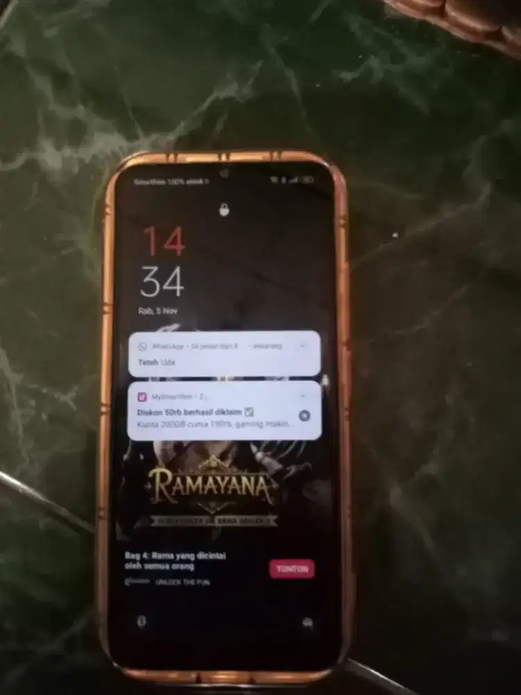 Jual hp realme c25 RAM 4/64 + casan