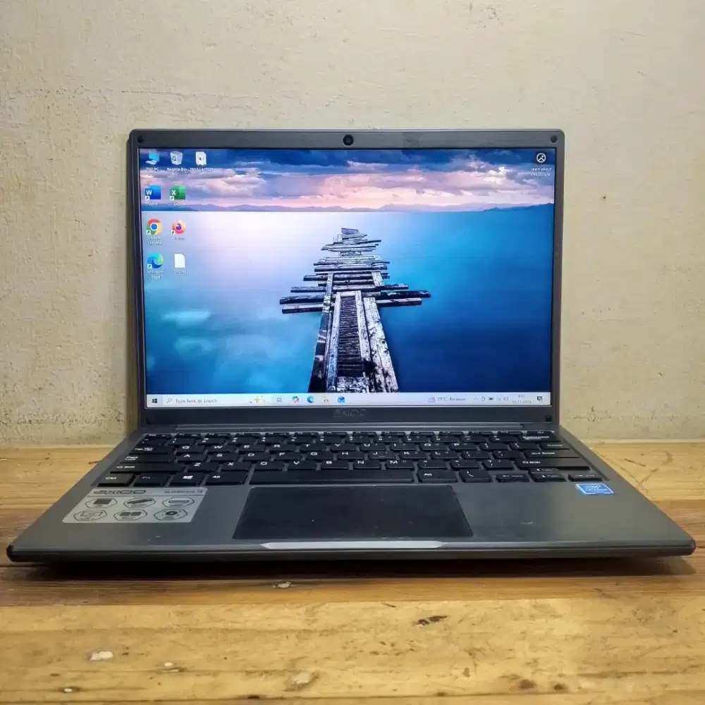 Axioo Slimbook 13 Celeron N4020 Ram 6 GB SSD 128 GB Quad HD