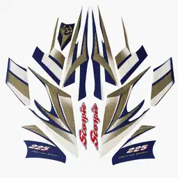 STRIPING LIST YAMAHA SCORPIO TAHUN 2004