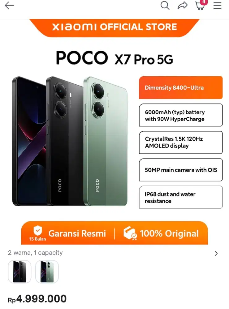 Jual cepat Layar retak masih berfungsi dengan baik.