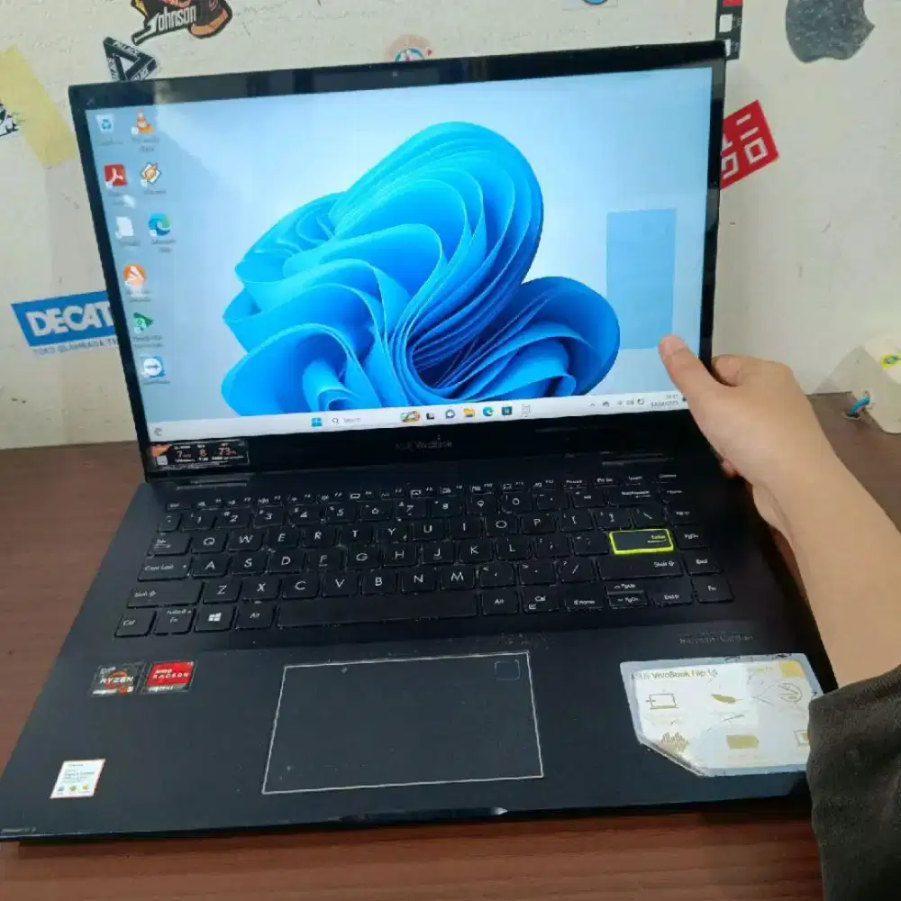 Laptop  Asus Flip 14 TM420I Ryzen 5 4500 8/512 Tchcrn